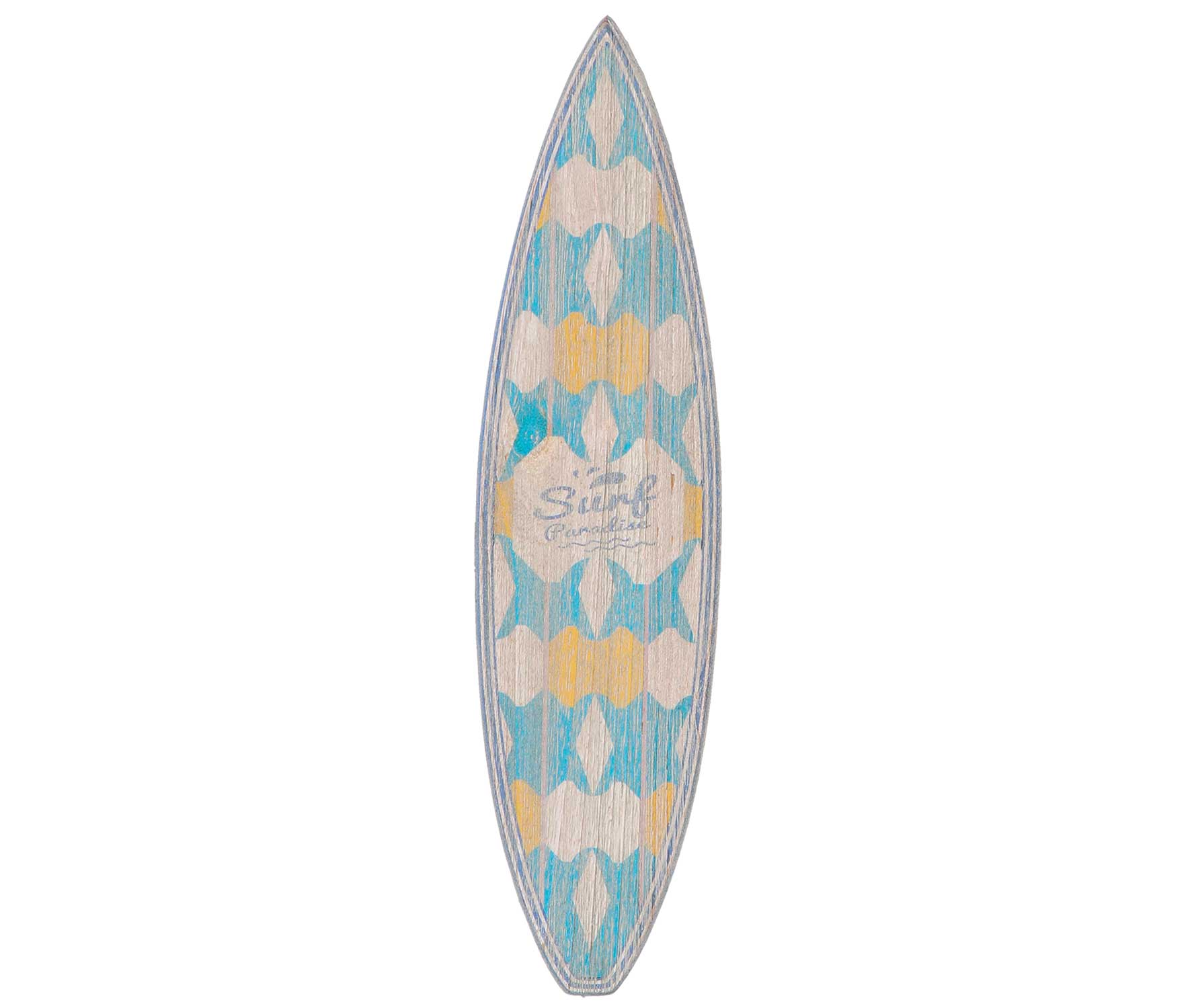 Deko Surfboard aus Holz 60cm Welcome to Spieglein an der Wand Surfbrett 