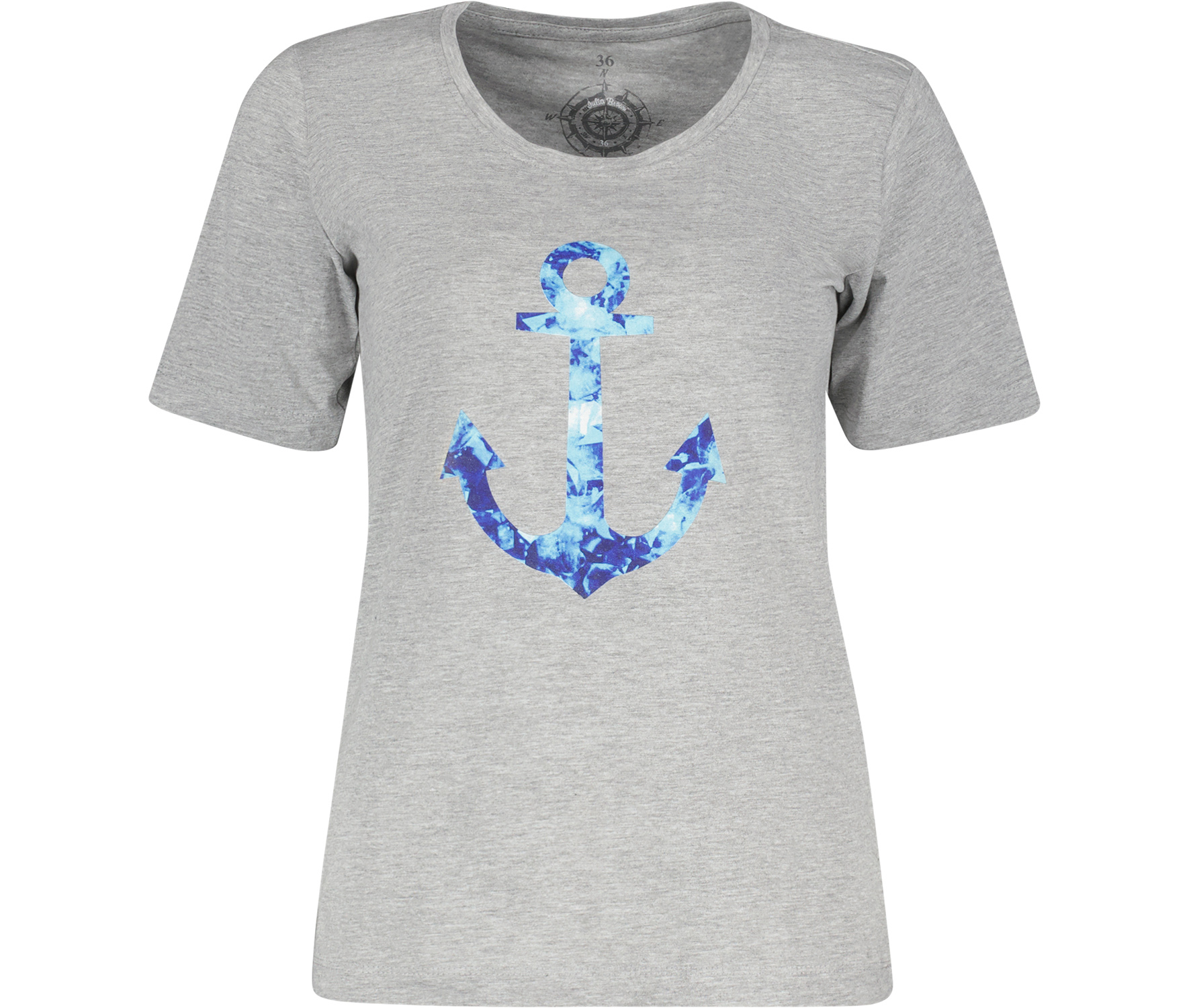Maritimes Damen T-Shirt mit Anker Print