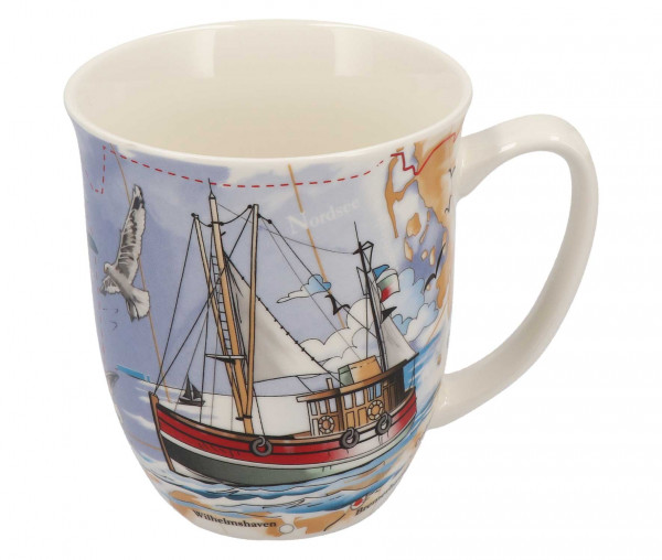 Tony Brown Tasse mit maritimem Druck Fischkutter