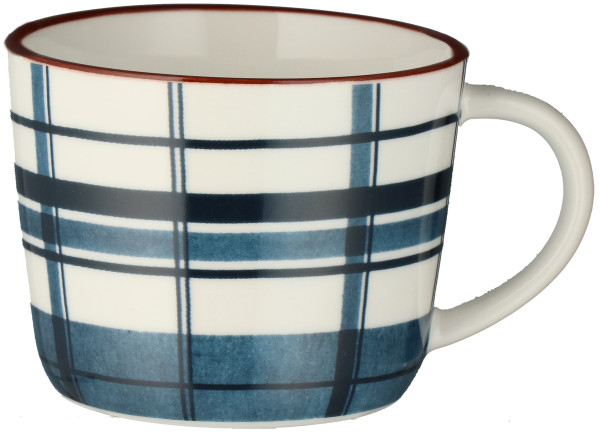 Becher Check 300ml Porzellan