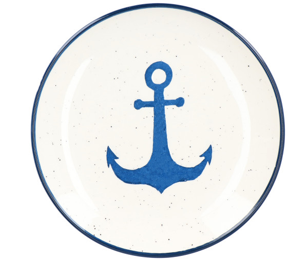 Tony Brown Teller Anker blau