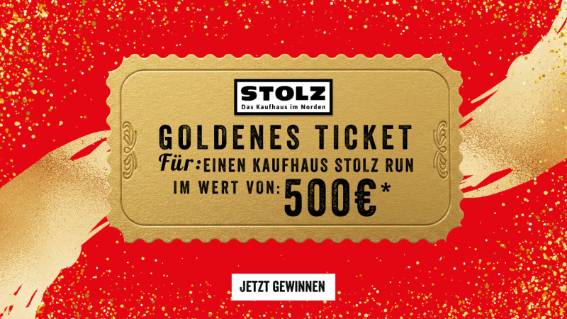 Kaufhaus STOLZ Neueröffnung Bliesdorf Goldenes Ticket gewinnen
