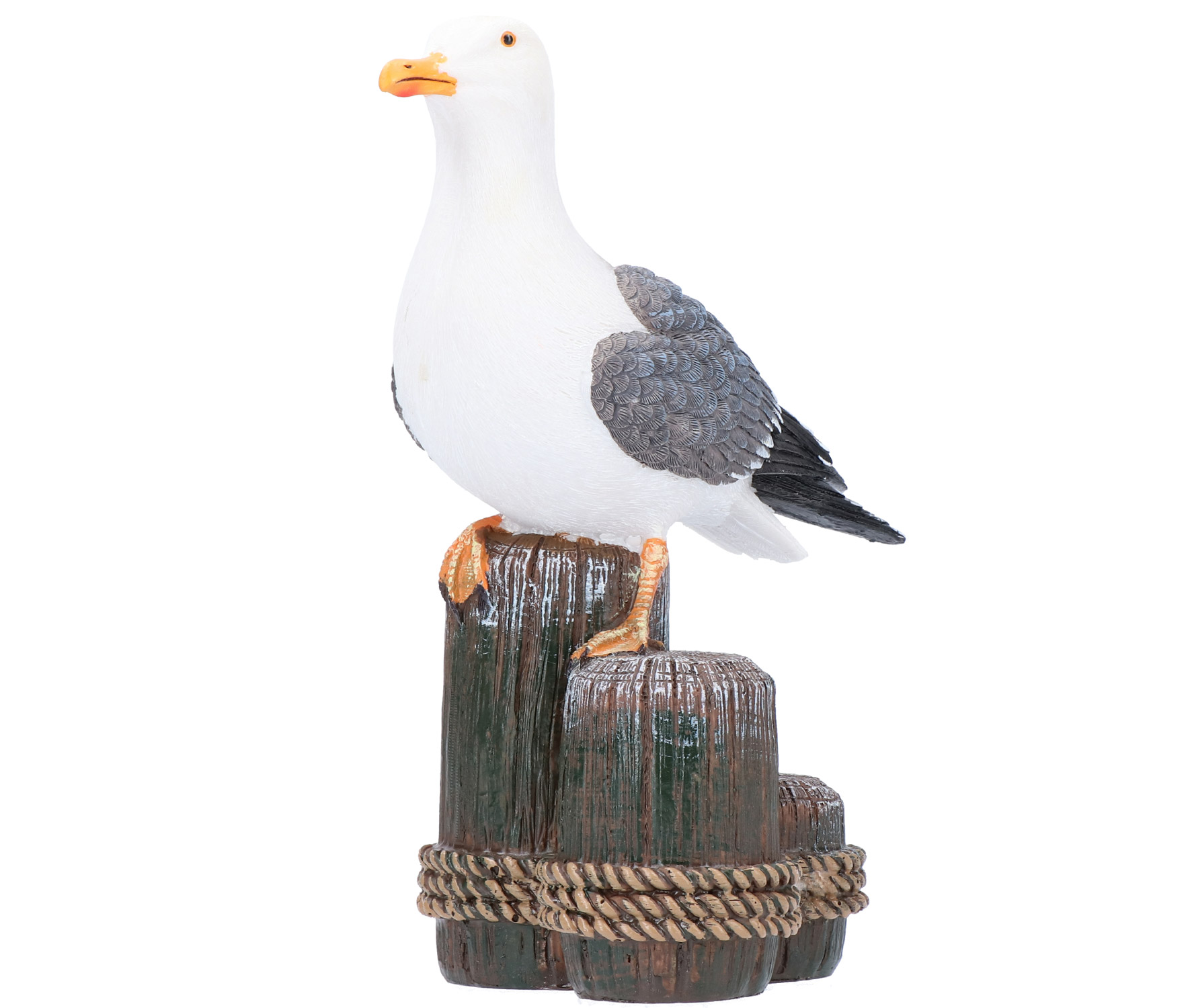 Tony Brown Möwe auf Holzpoller