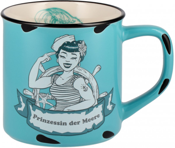 Kaffeebecher in Emaille-Optik Prinzessin der Meere