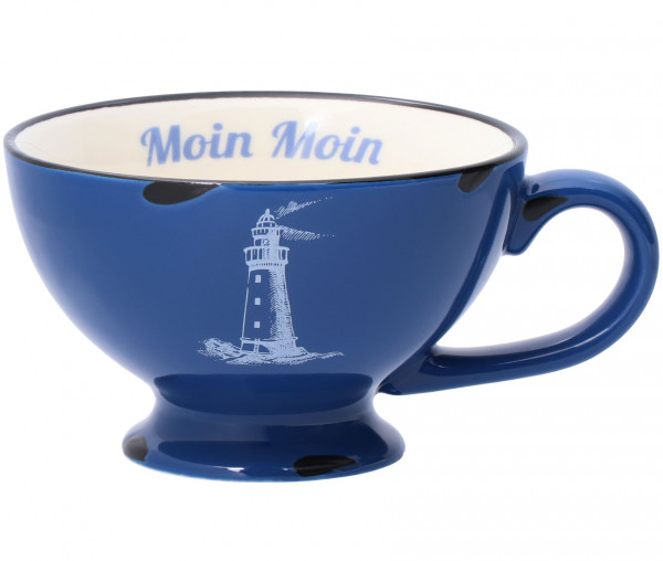 Tony Brown Tasse in Emaille-Optik Moin Moin