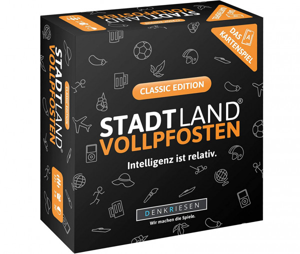 STADT LAND VOLLPFOSTEN® Das Kartenspiel - Classic Edition - Intelligenz ist relativ.