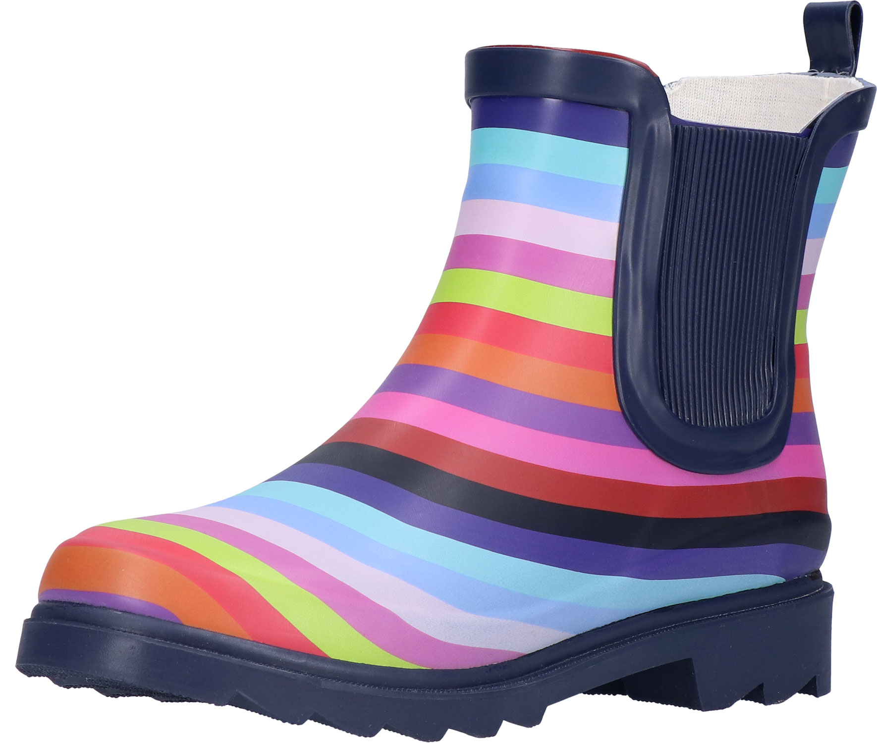 Tony Brown Damen Gummistiefel kurz Streifen