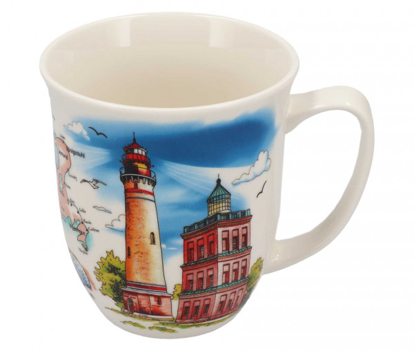 Tony Brown Tasse mit maritimem Druck Rügen