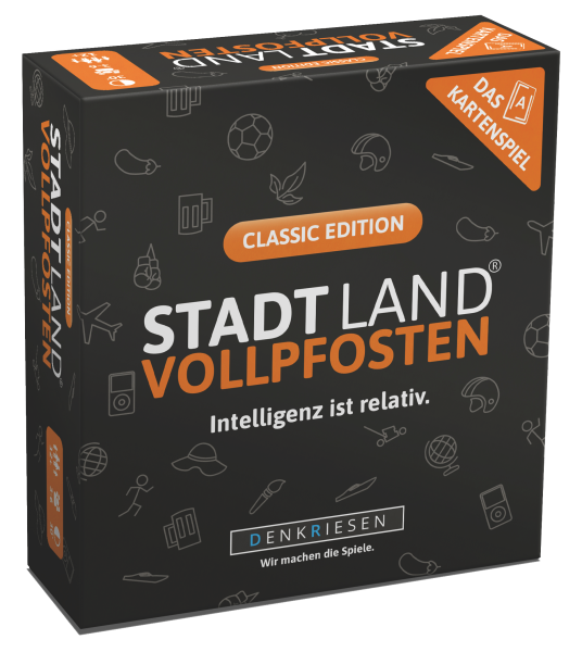 STADT LAND VOLLPFOSTEN® Das Kartenspiel - Classic Edition - Intelligenz ist relativ.