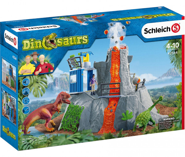 Schleich 42564 Dinosaurs Große Vulkan-Expidition