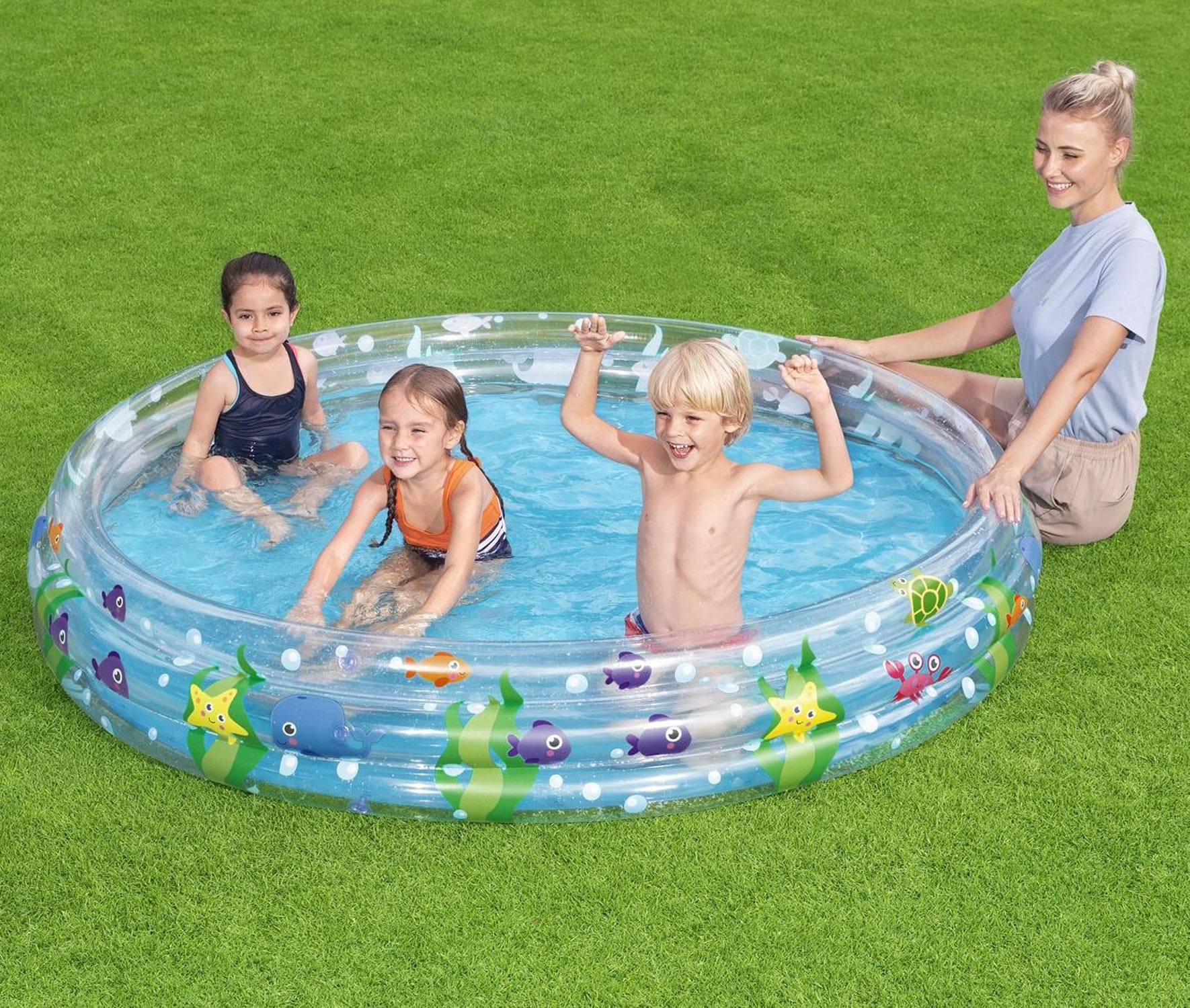 Bestway 3 Ring Planschbecken 183 x 33 cm Bestway 3 Ring Planschbecken 183 x 33 cm