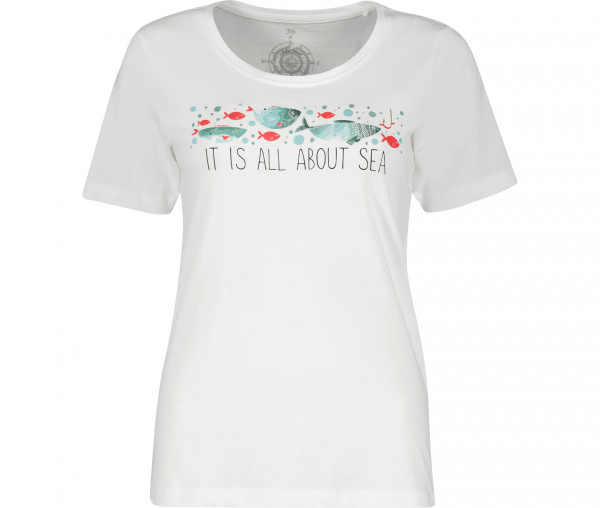 Julia Brown Damen T-Shirt It is all about Sea