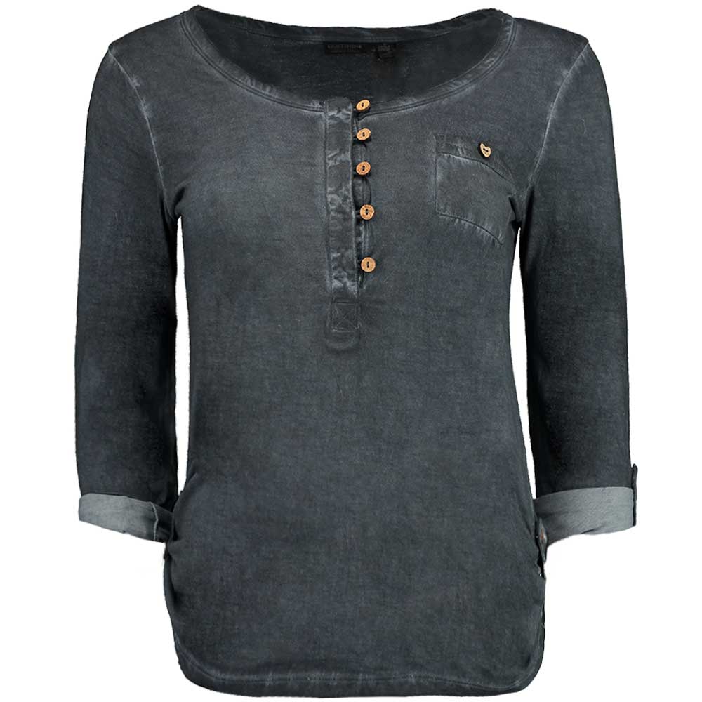 Damen Langarmshirt Nahtlos Mesh - Durchsichtige Bluse Oberteil - Polyester Elasthan Slim Fit