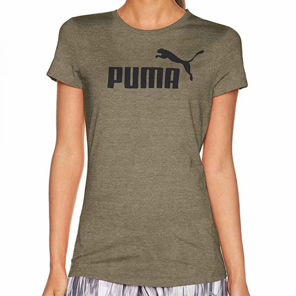 Puma Damen T-Shirt ESS No. 1 Tee Heather W