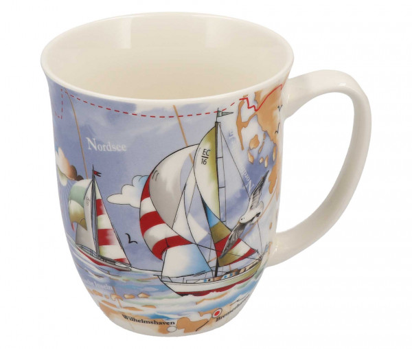 Tony Brown Tasse mit maritimem Druck Segelschiff