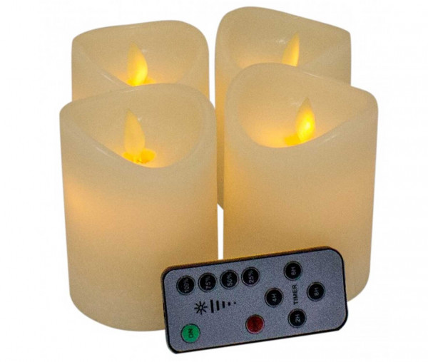 LED-Kerzen im 4er Set