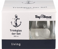 Vorschau: Tony Brown Trinkgläser 4er Set Anker groß Vorschau: Tony Brown Trinkgläser 4er Set Anker groß