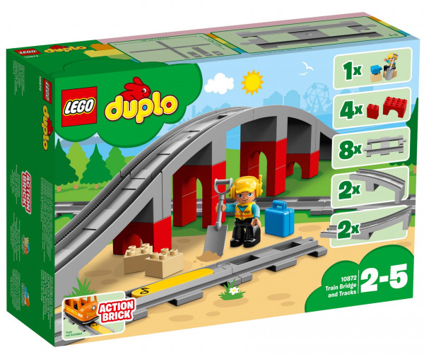 10872 LEGO® DUPLO® Eisenbahnbrücke und Schienen
