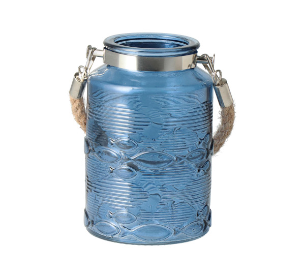 Windlicht blau