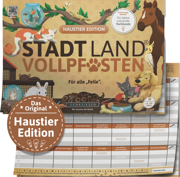 STADT LAND VOLLPFOSTEN® - Haustier Edition - Für alle Felle