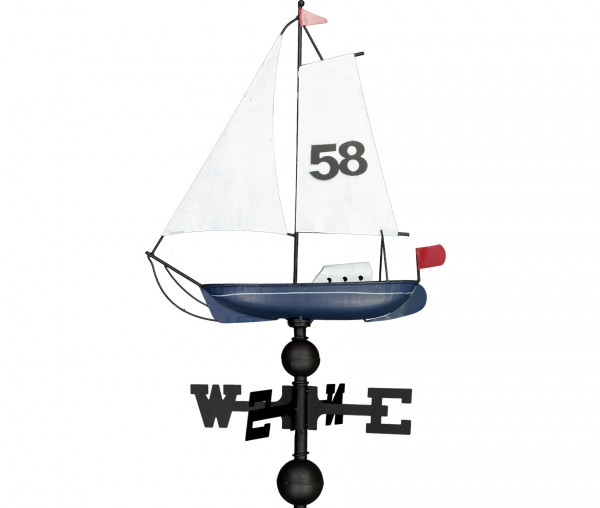 Metall-Windfahne Segelyacht