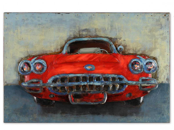Metallbild im amerikanischen Style - Cadillac