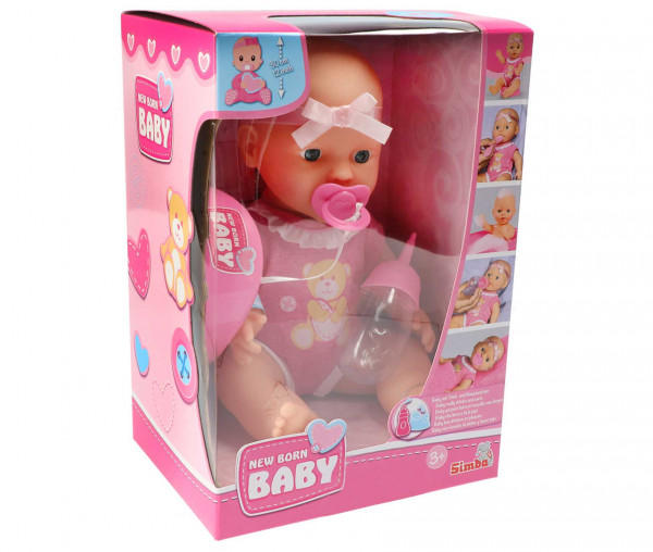 Simba Puppe New Born Baby Cute Doll