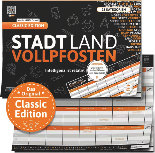 STADT LAND VOLLPFOSTEN® - Classic Edition - Intelligenz ist relativ